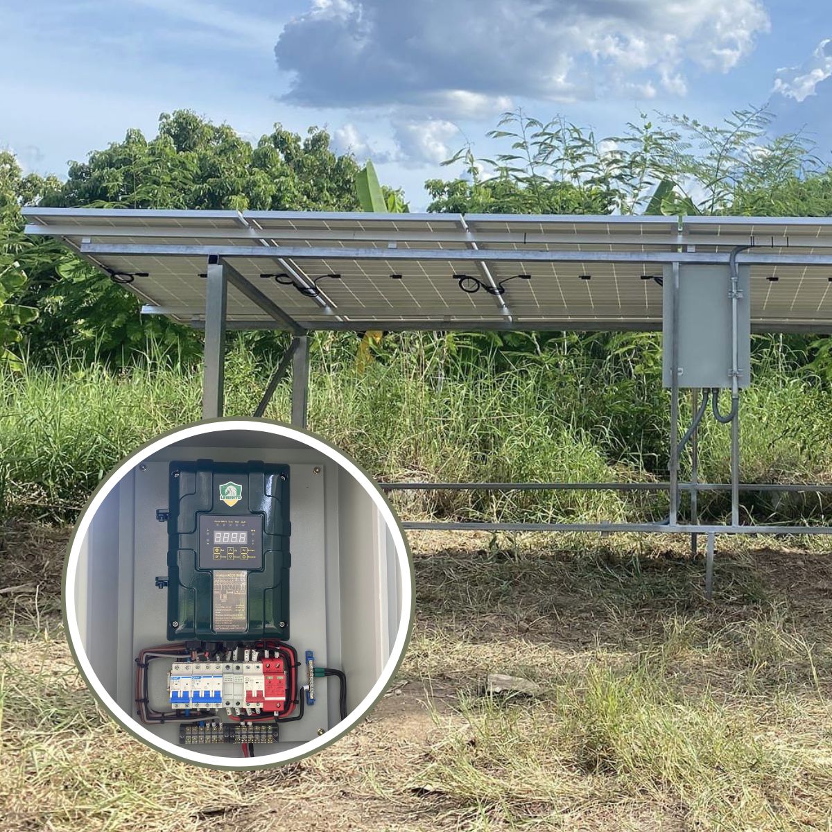 Solar Pump 2HP แผง 450W x 6 จ.ลำพูน