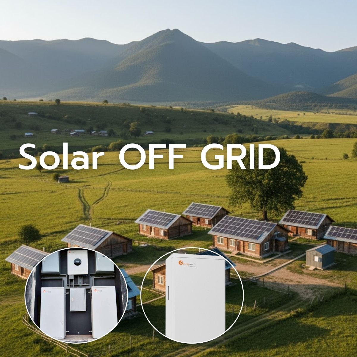 บริการ Off-Grid Solar สำหรับพื้นที่ห่างไกลและฟาร์ม